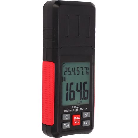 Professionelles digitales Lichtmessgerät mit hoher Genauigkeit und schneller Reaktionszeit, Luxmeter mit großem Messbereich und Helligkeitsmessbereich (1/5)