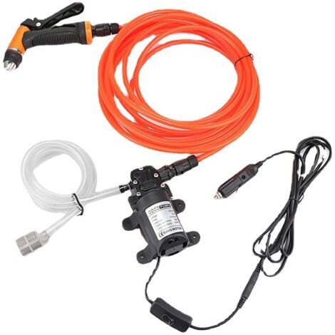 QORVA-Lave-voiture, pompe à eau 12v, nettoyeur haute pression, mini-laveur électrique portable auto-amorçant, accessoires de voiture