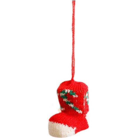 Chaussette de Noël suspendue, pendentif, boules de Noël, décoration de Noël (1/5)