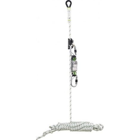 KRATOS SAFETY - LOREL-A, Antichute coulissant intégré sur support d'assurage 10 m, absorbeur d'énergie amovible