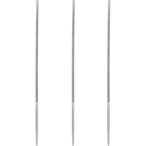 Lot de 3 limes rondes d'affûtage pour chaîne de tronçonneuse, 4 mm (5/32 po), accessoires pour tondeuse et débroussailleuse.