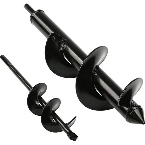 Mèche Jardin Tarière 80 et 40 mm 2 Pièces,Forets de Jardin en Spirale,Outil de Plantation Pratique pour Faire Rapidement Trou et Planter des Fleurs Arbres Arbustes (1/5)