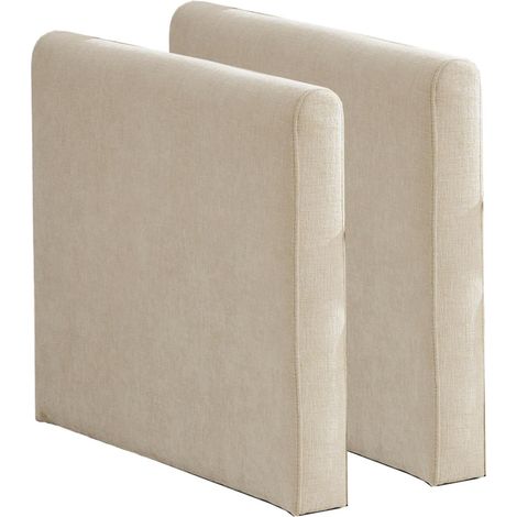 Accoudoirs uniquement pour canapé Cloud, canapé d'angle moderne, idéal pour salon, chambre et appartement, coussin d'assise double couche confortable, tissu chenille respirant, beige, DE501CBG (1/5)