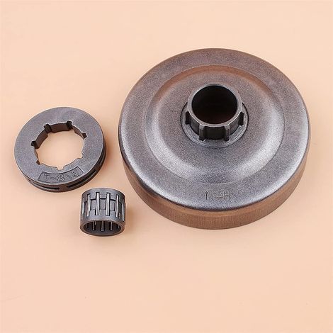 Kit de tambour d'embrayage 3/8"-7 pour Partner P400, P500, P5000, P5100 Poulan Pro 325 Tronçonneuse 505-27-92-03 (1/5)
