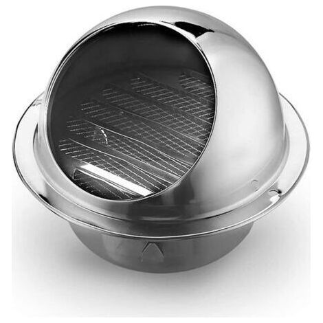 Stainless Steel Ventilation Grille Air Vent Outlet Wall Mounted (100mm) (1/5)