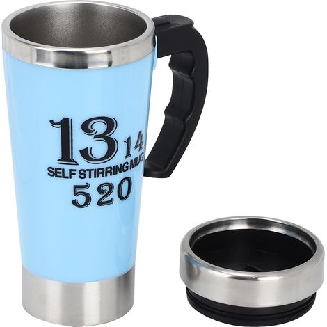 Automatischer elektrischer Milchbecher (500 ml), selbstrührender Kaffee- und Milchmixer, blauer Smart-Becher (1/5)