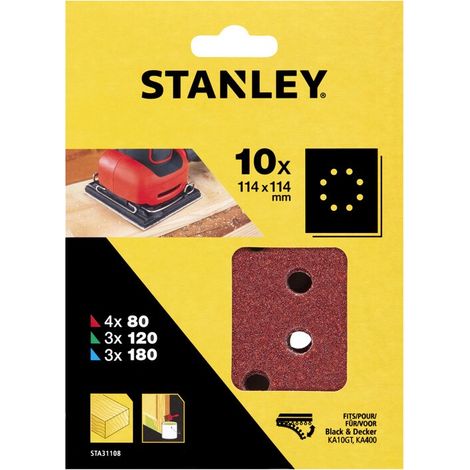 STANLEY STA31108 10 FOGLI FORATI 114X114 KA170