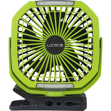 FARETTO CON VENTILATORE DA LAVORO RICARICABILE CON MOLLA