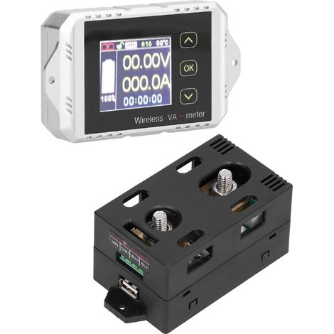 Compteur de coulomb VAT-1200 avec écran couleur, ampèremètre-voltmètre sans fil, voltmètre-ampèremètre (1/5)