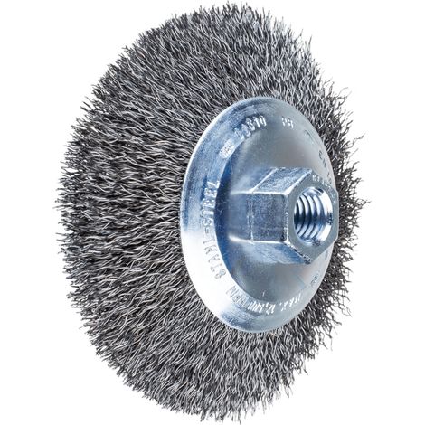 PFERD TOOLS Kegelbürste ungezopft KBU Ø 115 x 10 mm M14 Stahl-Draht-Ø 0,35 für Winkelschleifer POS K (1/5)