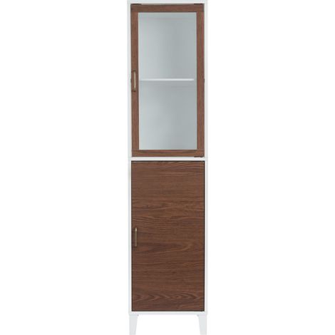 Teamson Home Tyler grande armoire blanche et effet noyer (1/5)