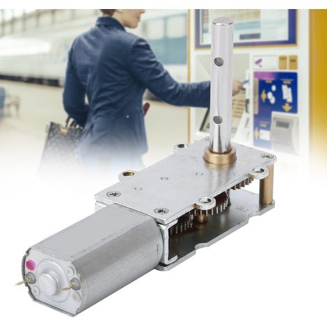 Hochwertiger Metall-Schneckengetriebemotor für elektrische Vorhänge, Roboter und Spielzeug WGF180 DC3V-24V12V59rpm (1/5)
