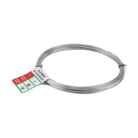 Rollo de alambre galvanizado 50gr - N2 0.8mm 10m, INTHER. (1/4)