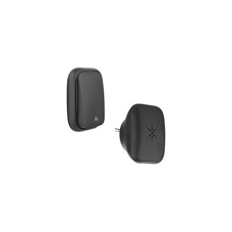 Sonnette sans fil auto-alimentée – Portée 305m – Étanchéité IP44 – 38 sonneries – Volume réglable 4 niveaux – Installation facile (1/5)