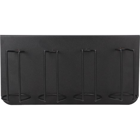 Support Murale Pour Machine À Couper Les Cheveux - Porte-Ciseaux Et Accessoires De Coiffure - Acier Inoxydable - Noir - 1 Pièce (1/5)