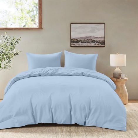 Housse de Couette 200x200 + 2 Taies Oreiller 65x65cm (1/5)