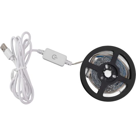 Bandes lumineuses LED horticoles 5V à spectre complet, à intensité variable par simple pression, alimentées par USB, pour la croissance des plantes (légumes, fleurs, serres, tentes). Non étanches. (1/5)
