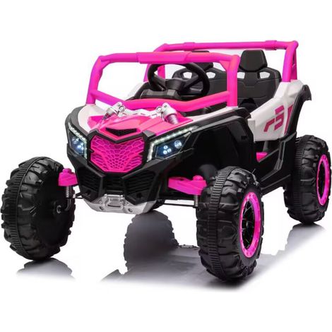 Voiture électrique enfant 2 places UTV 12V 4x4 télécommandée avec musique, LED, portes ouvrantes et démarrage progressif (1/5)