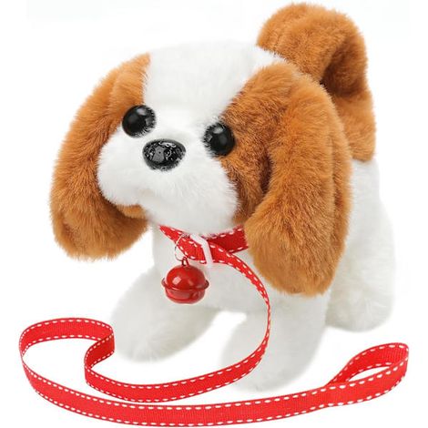 Peluche Chiot Saint-Bernard - Chien électronique interactif - Marche, aboie, remue la queue, s'étire - Animal de compagnie idéal pour les tout-petitsChien Saint-Bernard (1/5)