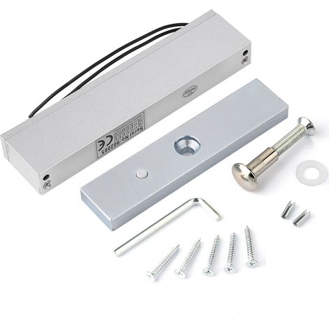 Serrure électromagnétique Sans marque 180kg Verrouillage magnétique puissant pour porte armoire tiroir métal robuste DC12V (1/5)