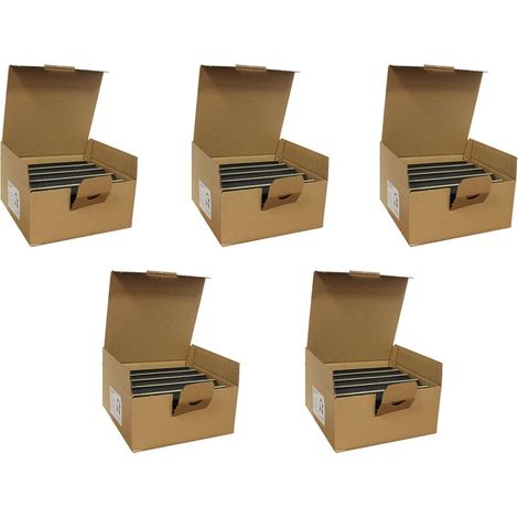 5 boîtes de 300 agrafes standard black - Hauteur 60 mm - Fixation Tube Ø 16 / 20 mm - Arcanaute (1/5)