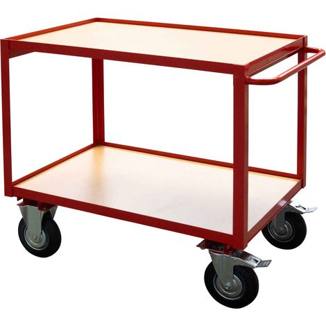 Schefer Tischwagen TW mit Schiebegriff und 2 Etagen Tragkraft 300kg