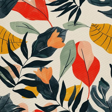 Tissu d'ameublement extérieur Oxford - Motif été  DX9134 (1/5)