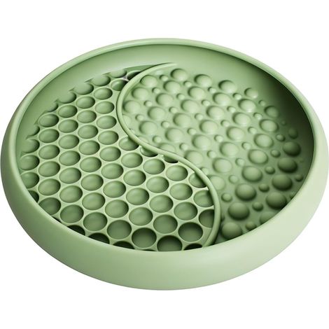 1 Gamelle Anti Glouton, Silicone Antidérapante, Tapis De Léchage, Pour Chat Et Chien