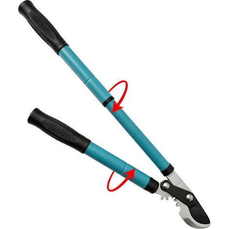 Ébrancheur Télescopique 41-59cm,Lame SK5,Coupe Branche 30mm Ébrancheur Léger à Engrenages, Poignées Antidérapantes, Ciseaux de Jardinage pour Branches, Haies, Arbustes et Arbres (1/5)