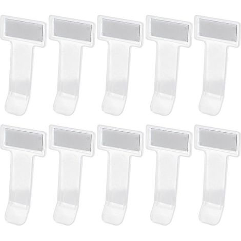 Lot de 10 pinces à cartes transparentes, robustes et peu encombrantes, idéales pour la monnaie, les tickets de parking et les permis de stationnement. (1/5)