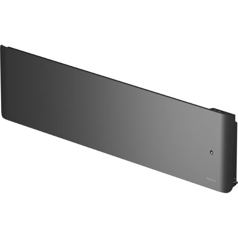 Radiateur à inertie double corps de chauffe NOIROT Evolution plinthe 1500W anthracite connecté (1/4)