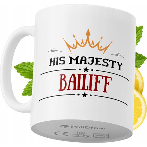Taza para alguacil. Divertida taza de café/té con diseño gráfico y texto humorístico. Taza para cumpleaños, santos, días festivos. Taza premium para ocasiones especiales en casa, oficina, trabajo, caf (1/5)