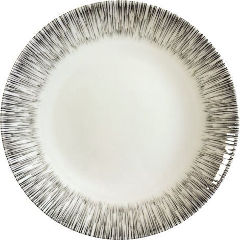 Assiette à Dessert en Porcelaine Kaki 20 x 20 cm Compatible Lave-Vaisselle et Micro-Ondes - PANGIVO (1/3)