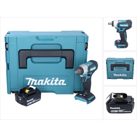 Llave de impacto sin cable Makita DTW 181 G1J 18 V 210 Nm 1/2" sin escobillas + 1x batería recargable 6,0 Ah + Makpac - sin cargador