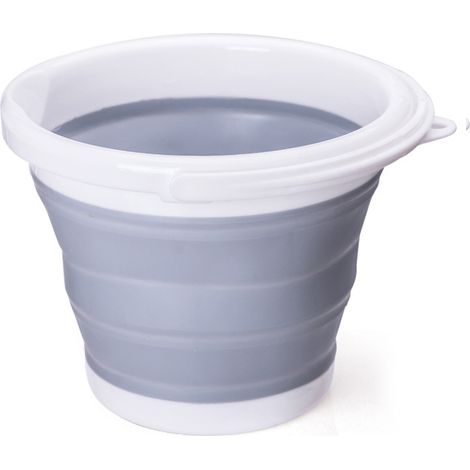 Flexibler Eimer 5L in Grau – Kompakt, robust & vielseitig für all Ihre Abenteuer