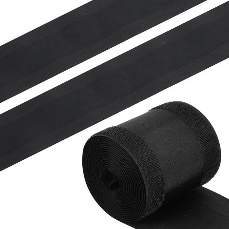 3 Mètres Protège Câble De Sol pour Tapis - Cache Câble Plat Auto-Agrippant avec Bande Crochet - Gestion De Fils Électriques Bureau Et Maison - Goulotte Flexible pour Éviter Les Chutes Noir (1/5)