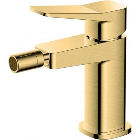 RAK Petit Square Brushed Gold Bidet Mixer Tap - RAKPES3006G (1/2)