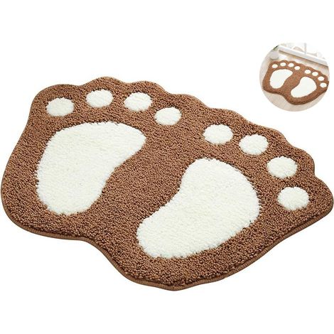Alfombra De Baño - Microfibra Suave - Antideslizante - Absorbente - Para Baño Cocina Dormitorio - 1 Unidad (1/5)