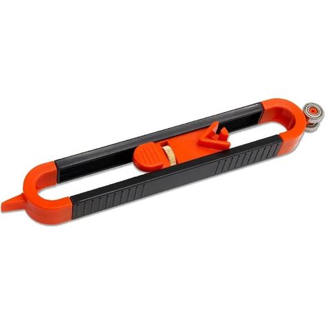 Jauge de contour avec verrou - Outil duplicateur de profil réglable pour le travail du bois, la pose de carreaux et les projets de bricolage (Noir) (1/5)
