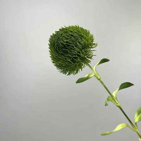 Plante Verte Artificielle - Boule De Poils En Caoutchouc Souple - Décoration Intérieure Salon Chambre Bureau - 1 Pièce