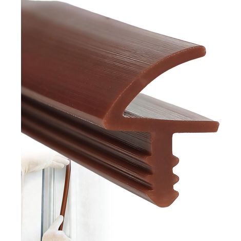 joint porte acoustique, 3mm rainure et 11mm feuillure, 10M, marron