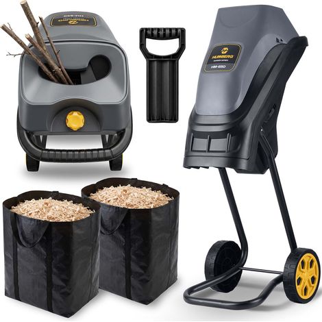 Broyeur de branches électrique 2500 W + 2 sacs de 45 l Humberg HM-650