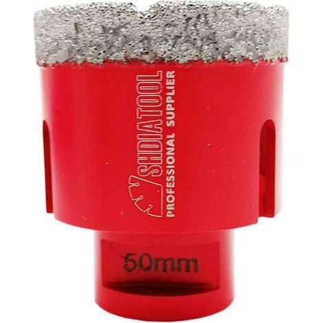 Ineasicer Forets Diamant 50mm Trépans de Forage avec Filetage M14 pour Perçage à sec en Porcelaine Carrelage Granit Marbre (1/5)