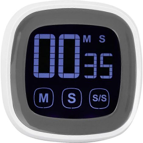 Digitaler Küchentimer mit großem Bildschirm, akustischem Alarm, Haushaltsstoppuhr mit Magnet für Grillzwecke, Countdown-Timer und Erinnerungsfunktion (1/5)
