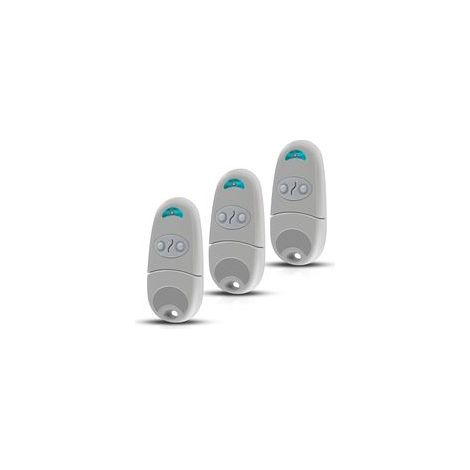 433,92 MHz Torfernbedienung – Kompatibel mit T0P432NA – 2 Kanäle, 1 Fernbedienung + 1 Paar Knopfzellenbatterien – Für Garagentore und automatische Tore (3er-Pack) (1/5)