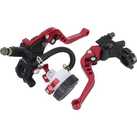 Lot de 2 Maîtres-Cylindres Universels Moto CNC pour Embrayage et Frein, Pompes Hydrauliques