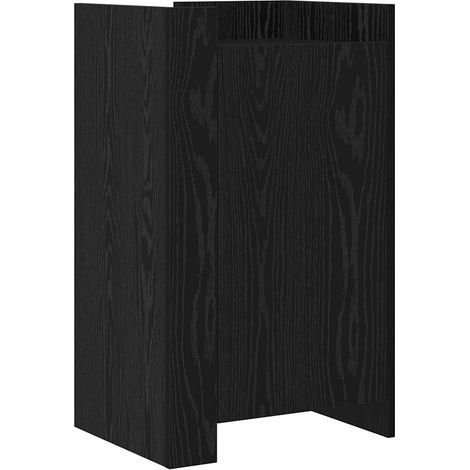 Maison Exclusive - Credenza Rovere Nero 45 x 35 x 75 cm
