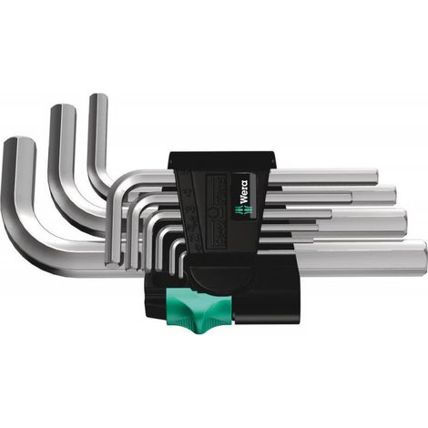 Wera 950/9 SM N Innen-Sechskant Winkelschraubendreher-Set 1.5 mm, 2 mm, 2.5 mm, 3 mm, 4 mm, 5 mm, 6