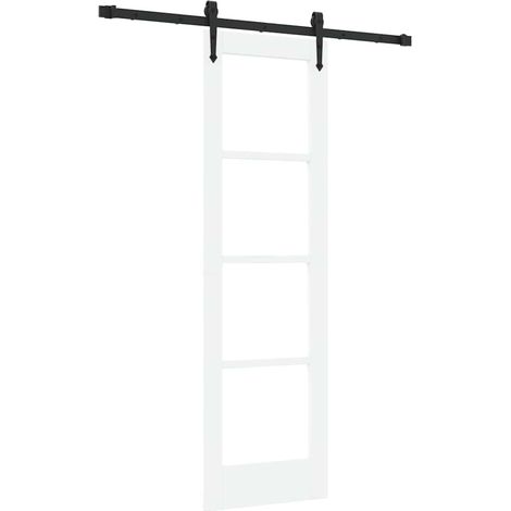 Maison Exclusive - Schiebetür ORKDAL Weiß 61 x 198,5 cm Massivhol