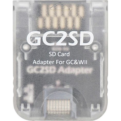 Adaptateur convertisseur lecteur de carte mémoire SD GC2SD pour console GameCube/Wii (1/4)